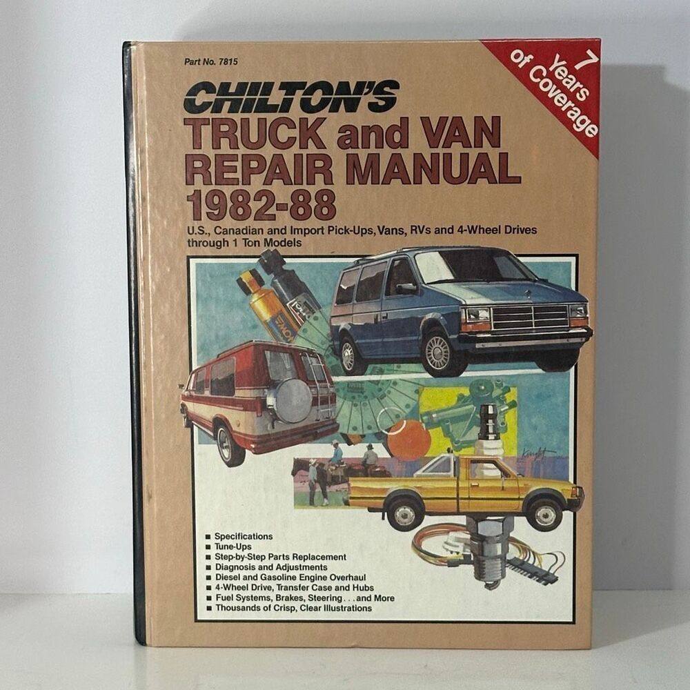 Vintage Chilton’s Truck and Van Repair Manual 1982-1988